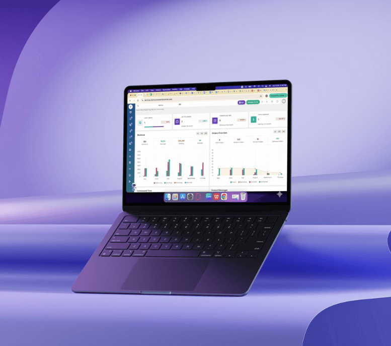 TechVerse CRM dashboard showing project operations